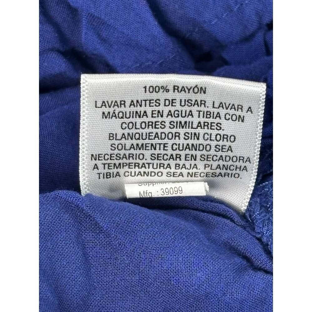 Epic Threads Womens Ruffled Off-Shoulder Blue Top XL - Picture 7 of 7